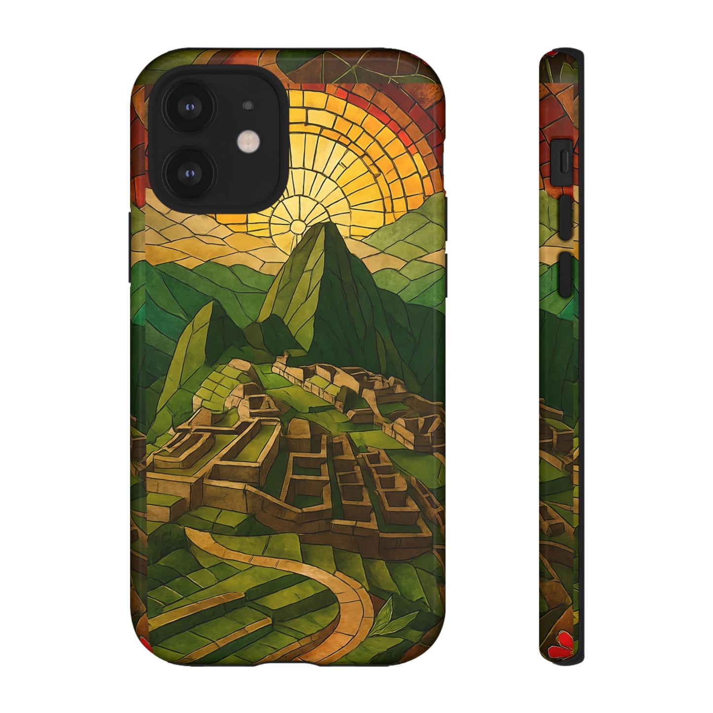 Inca Ruins Tough Phone Case - Machu Picchu Landmark Design, Historic Peru Travel Aesthetic Compatible with iPhone, Galaxy, and Google Phones