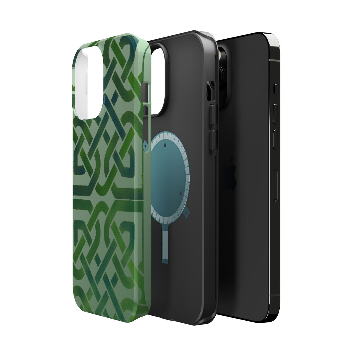 Celtic Knot Magnetic Phone Case, Irish Heritage Pattern Phone Cover, Celtic Art Design, Irish Culture Gift Compatible with iPhone