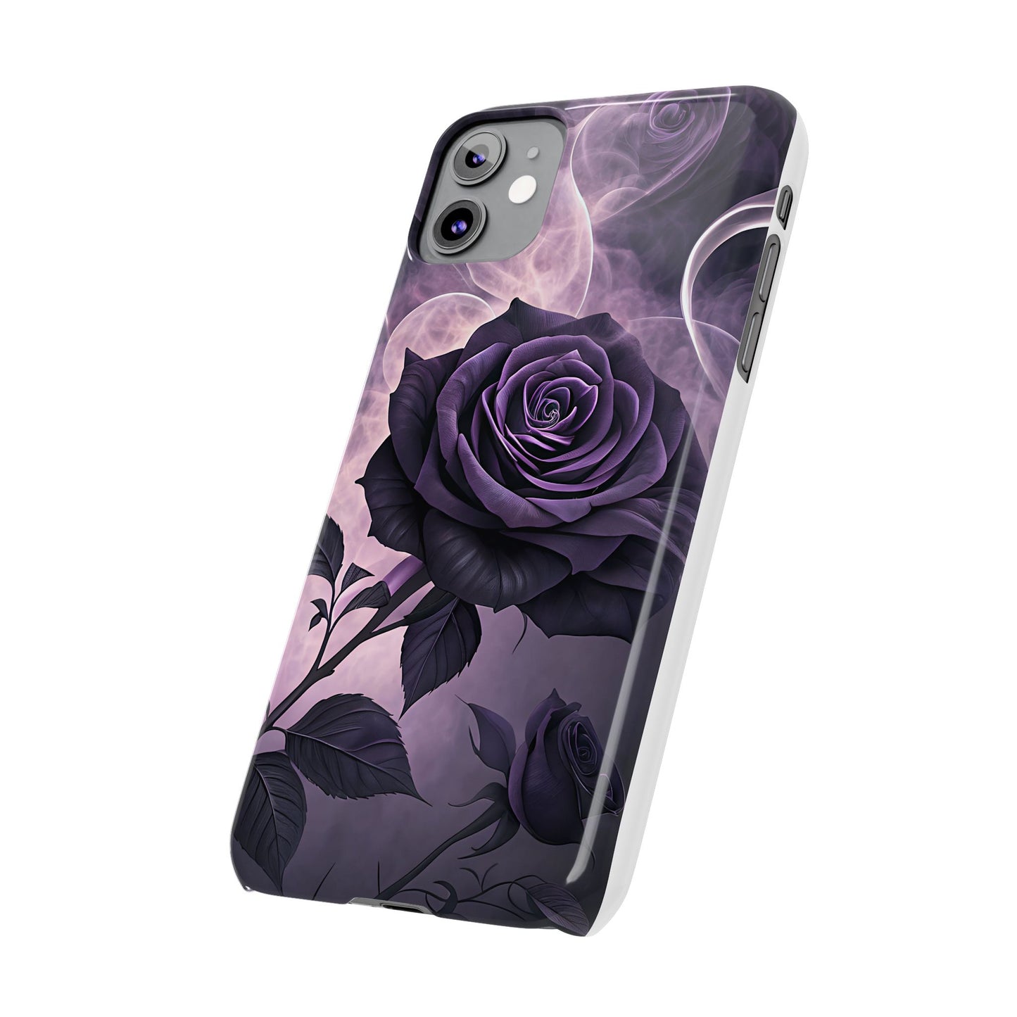 Elegant Purple Rose Phone Cases, Stylish Slim Cases for Flower Lovers, Floral Accessories, Birthday Gifts, Unique Phone Covers