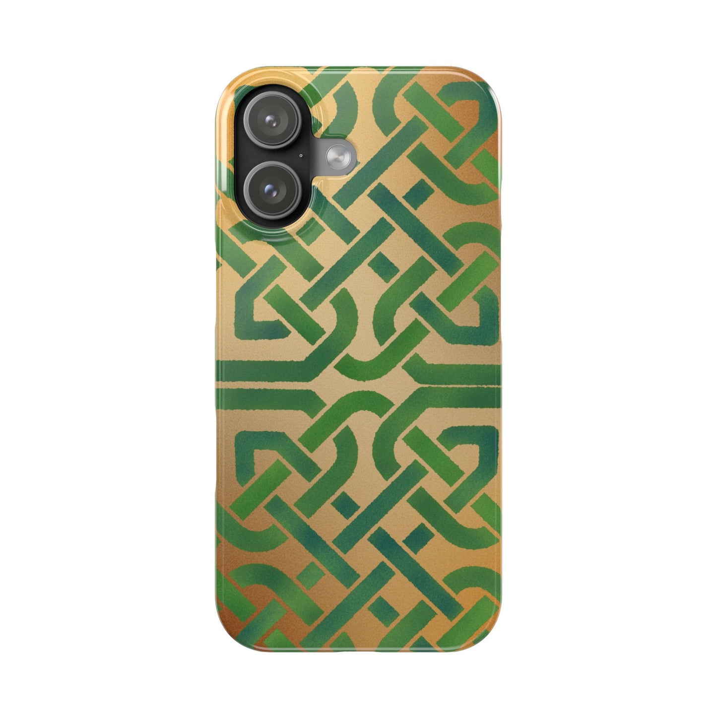 Celtic Knot Slim Phone Case, Irish Heritage Pattern Phone Cover, Celtic Art Design, Irish Culture Gift Compatible with iPhone
