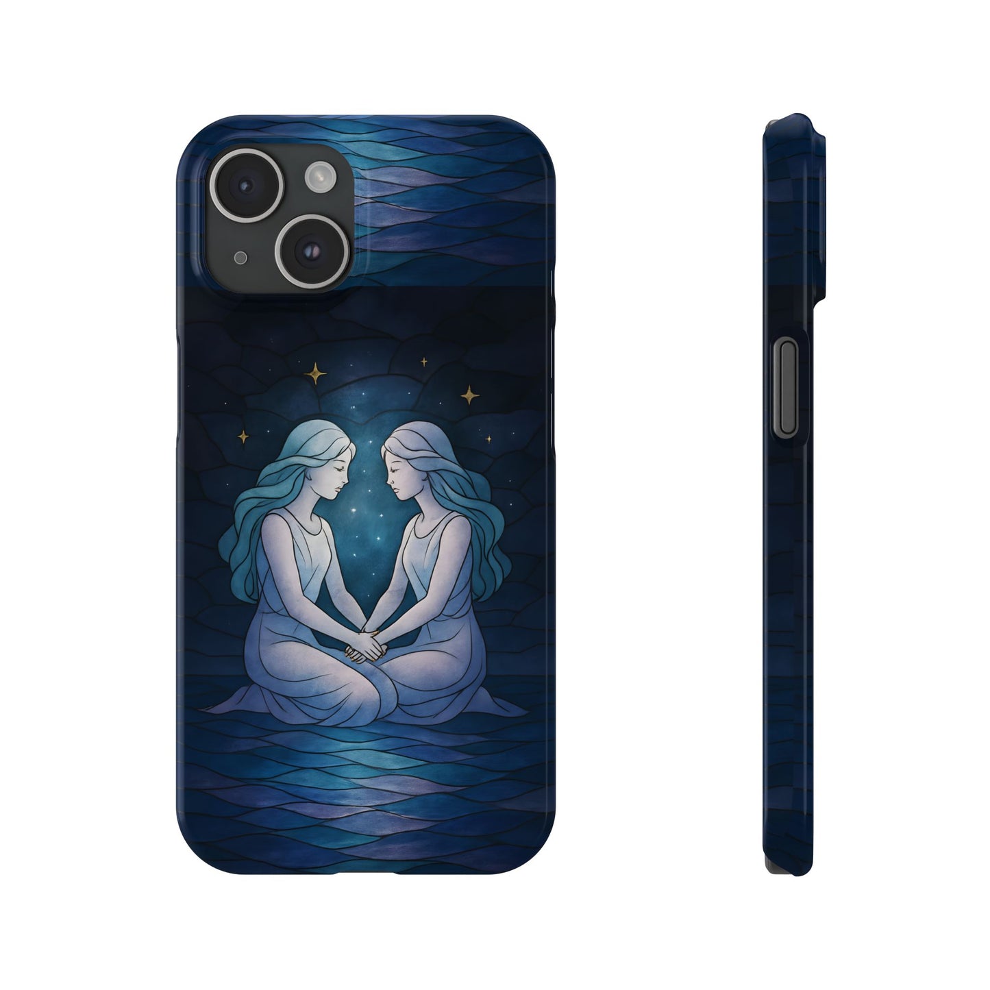 Gemini Zodiac Slim Phone Case, Astrology Gift for Her, Celestial Star Sign, Birthday Gift, Compatible with iPhone 17, 16, 15, 14, 13