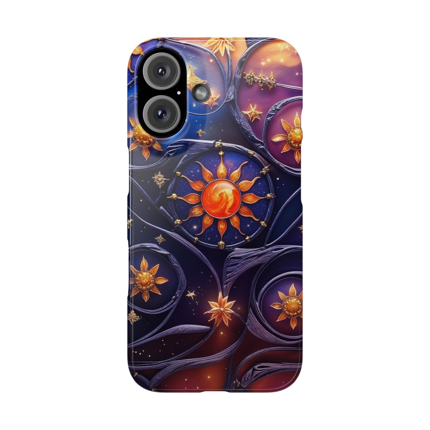 Celestial Slim Phone Cases, Starry Sky Phone Cover, Zodiac Design, Astrology Gift, Cosmic Phone Accessories