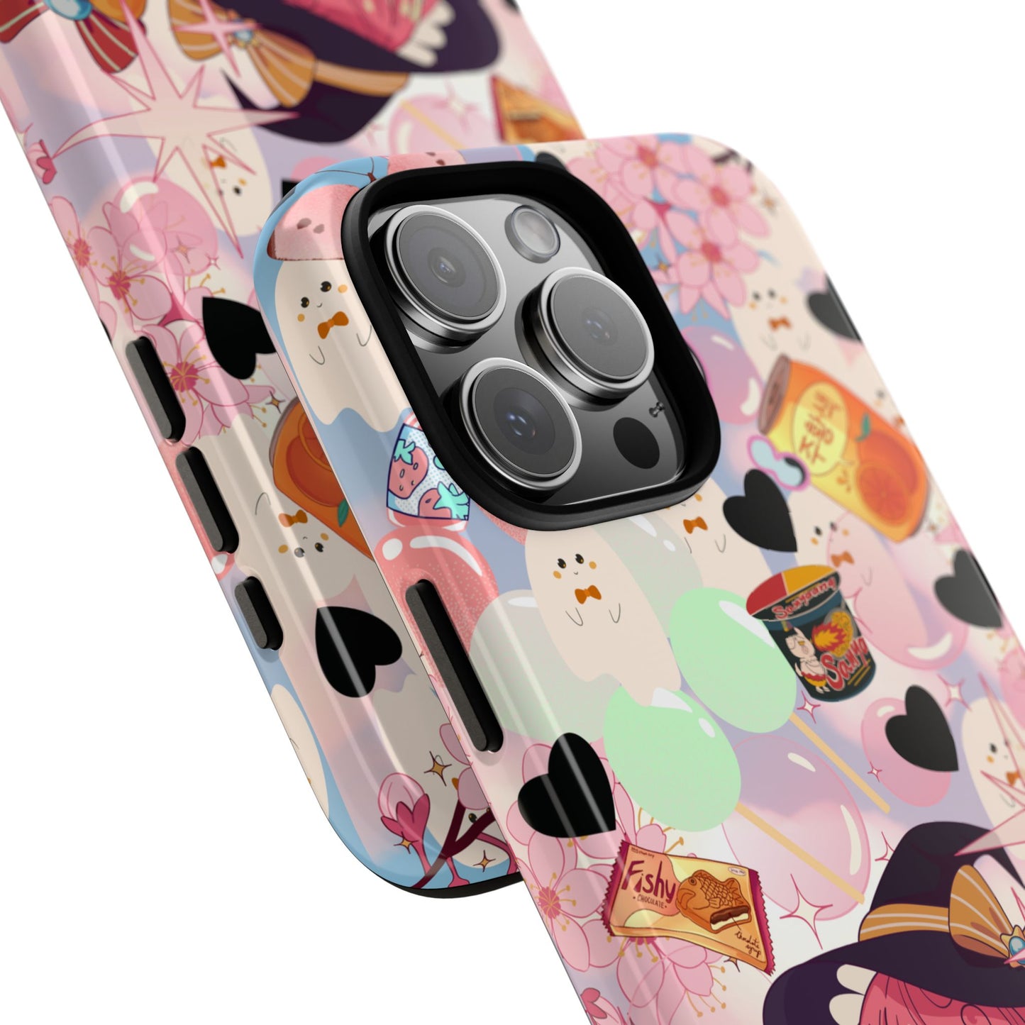 Anime Halloween Phone Case, Kawaii Witch Phone Cover, Cute Spooky Ghost iPhone, Galaxy,  Pixel Case, Pastel Coquette Fall Gift