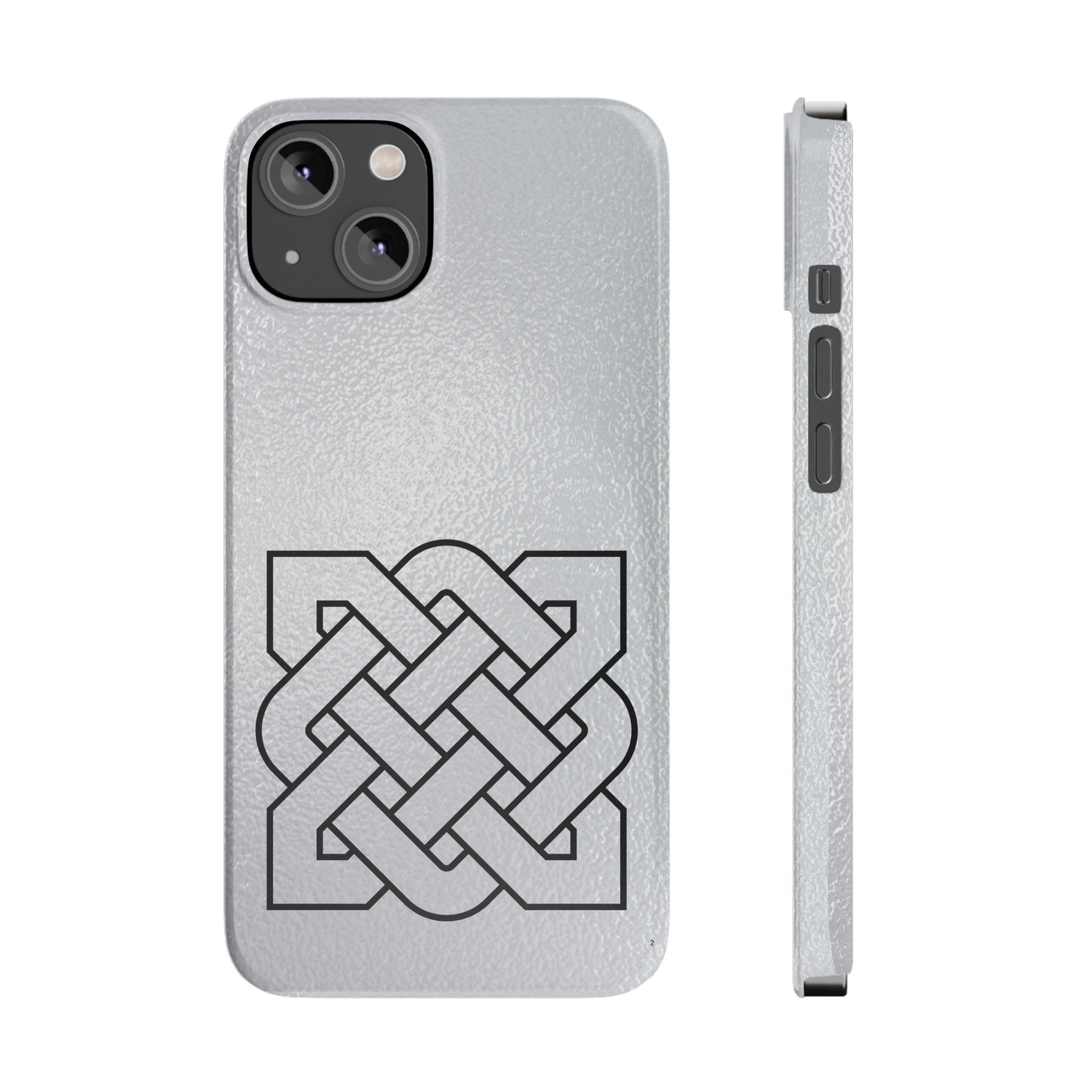 Celtic Knot Slim Phone Case, Irish Heritage Symbol Phone Cover, Minimal Celtic Design, Irish Culture Gift Compatible with iPhone