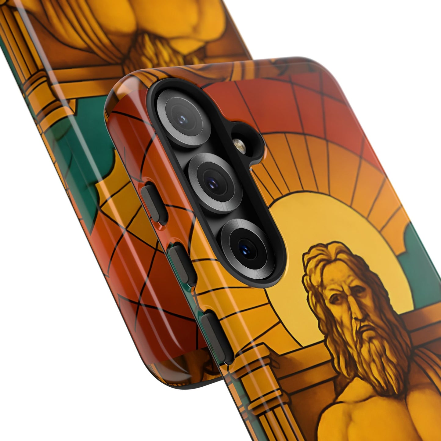 Olympia Zeus Statue Tough Phone Case - Classic Greek Art Design, Historic World Wonder Aesthetic, Compatible with iPhone, Galaxy, and Google
