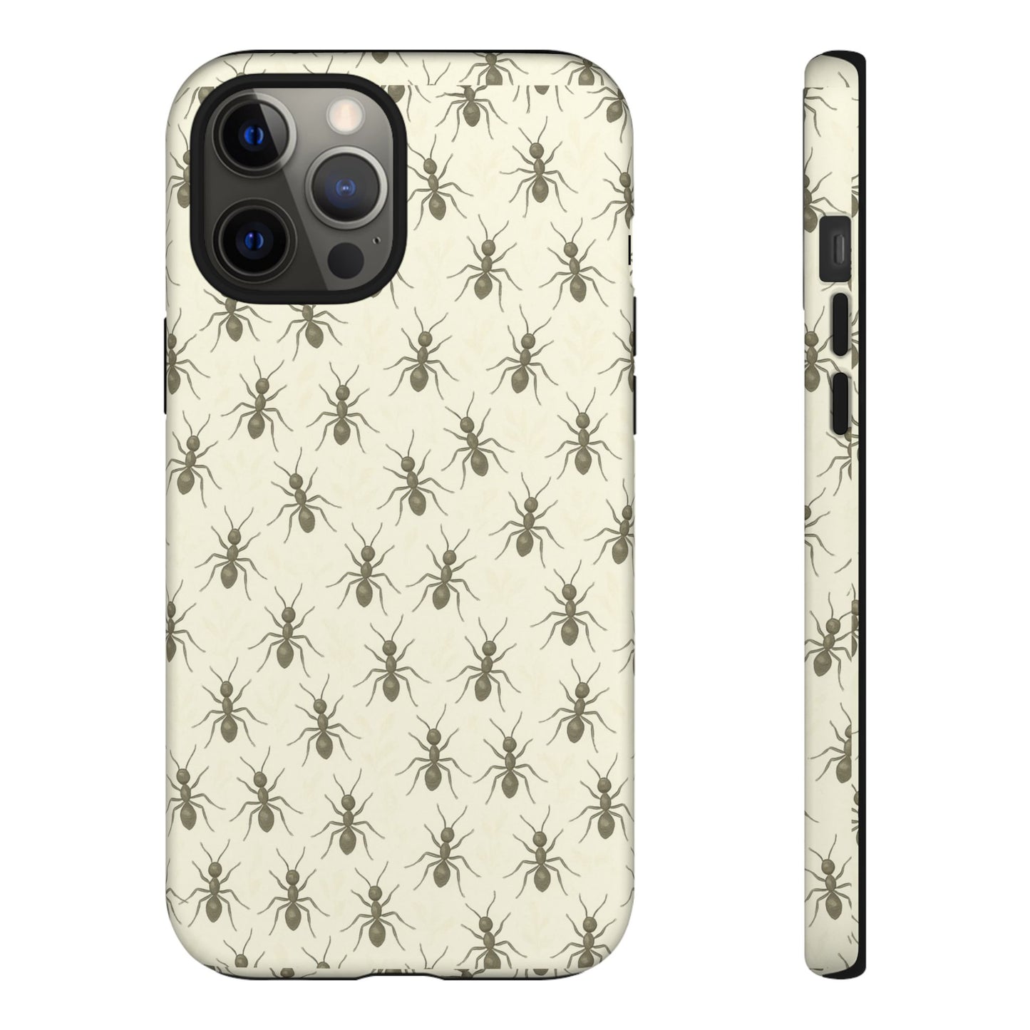 Marching Ant Pattern Tough Phone Case - Realistic Insect Art, Minimalist Nature Aesthetic, Compatible with iPhone, Galaxy, and Google Phones