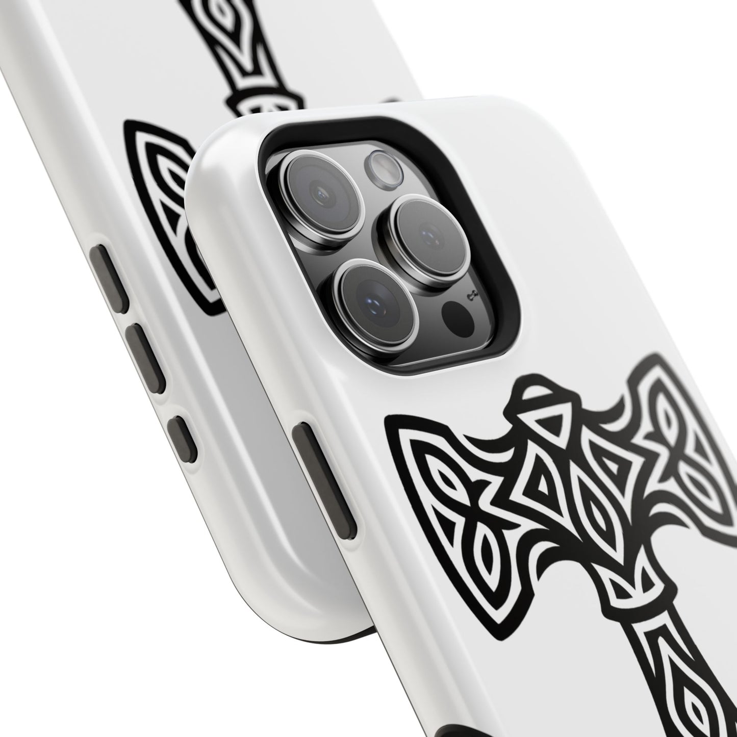 Celtic Cross Magnetic Phone Case, St. Patrick Design Phone Cover, Irish Heritage Pattern Compatible with iPhone 17, 16, 15, 14, 13