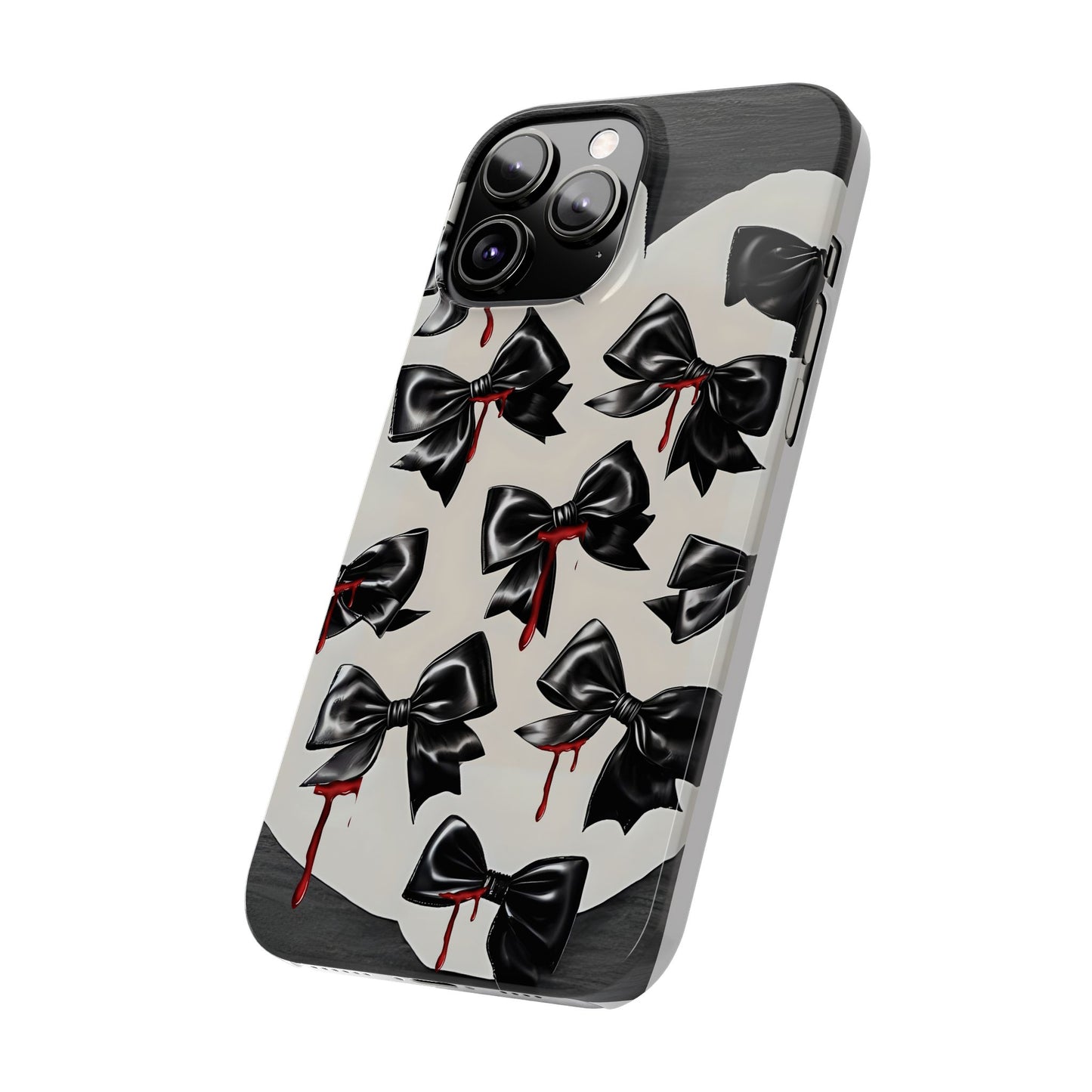 Spooky Halloween Slim Phone Case, Goth Coquette Aesthetic, Cute Horror Style, Perfect for Birthdays and Special Occasions