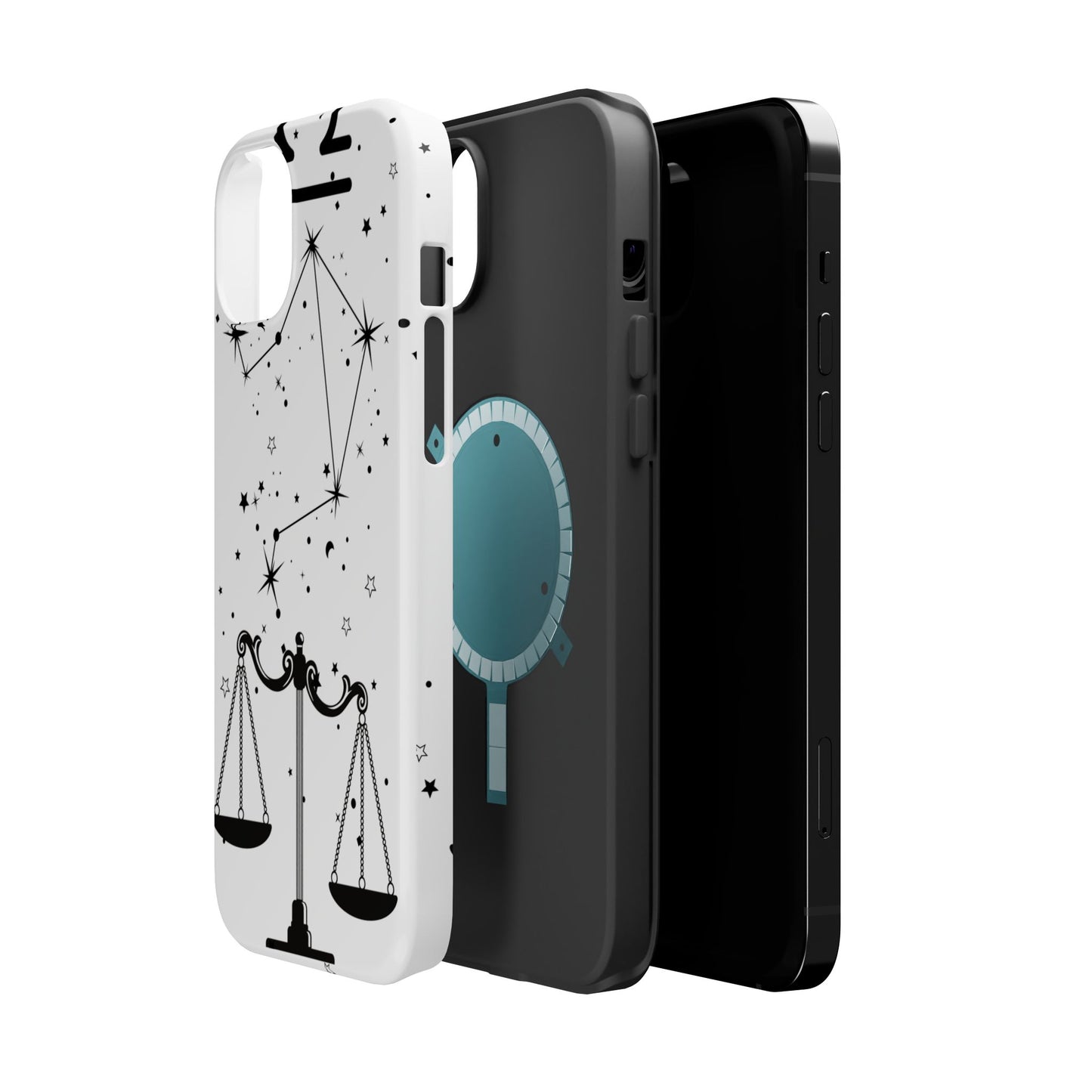 Libra Zodiac Magnetic Phone Case Astrology Gift for Her, Celestial Star Sign Cover, Birthday Gift, Compatible with iPhone 17, 16, 15, 14, 13