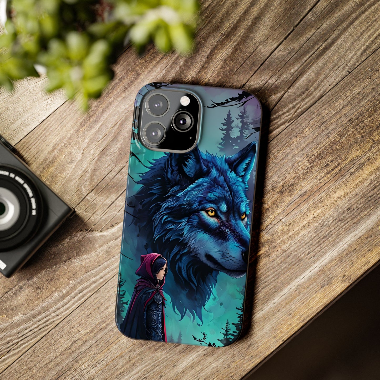 Enchanted Wolf Phone Case - Slim, Stylish Protection for Animal Lovers, Perfect for Gifts & Nature Enthusiasts, Unique Art Design