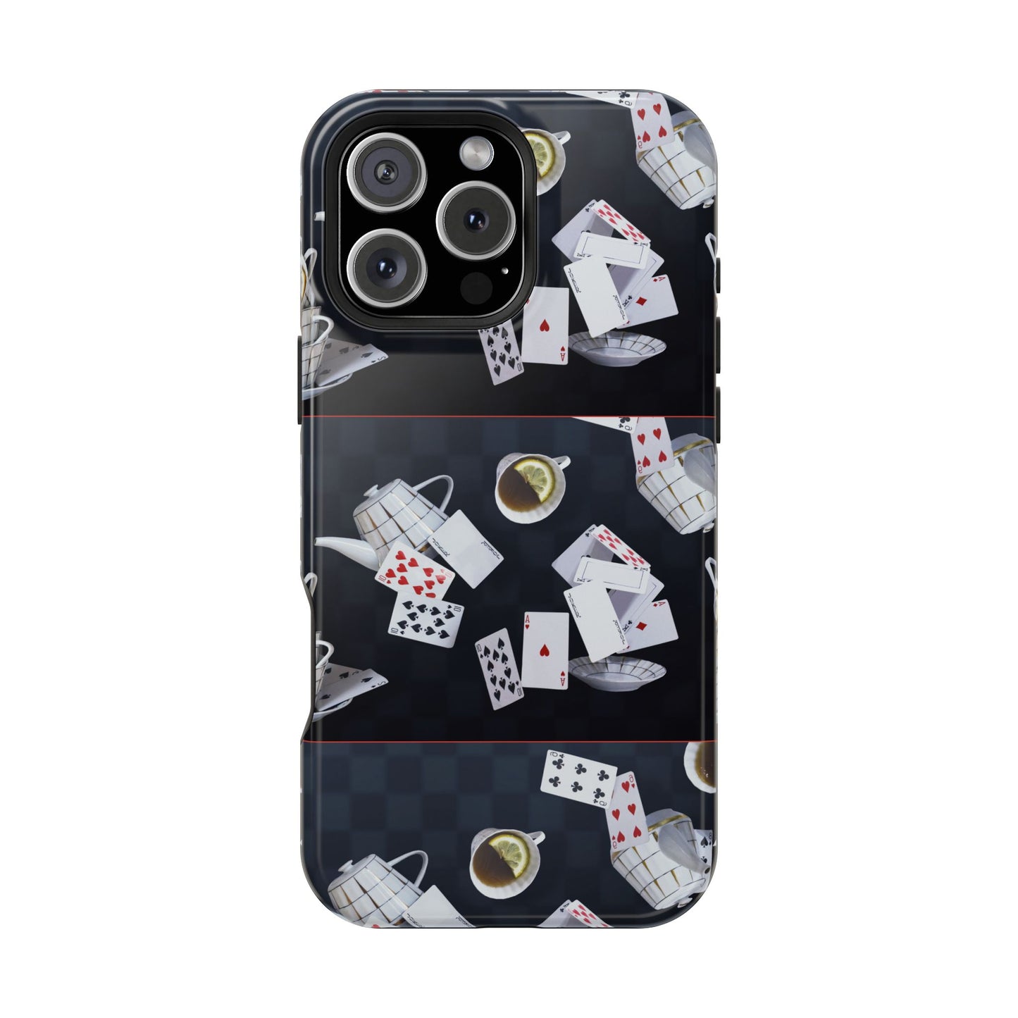Alice in Wonderland Magnetic Phone Case, Mad Hatter Tea Party Phone Cover, Compatible with iPhone 17, 16, 15, 14, 13