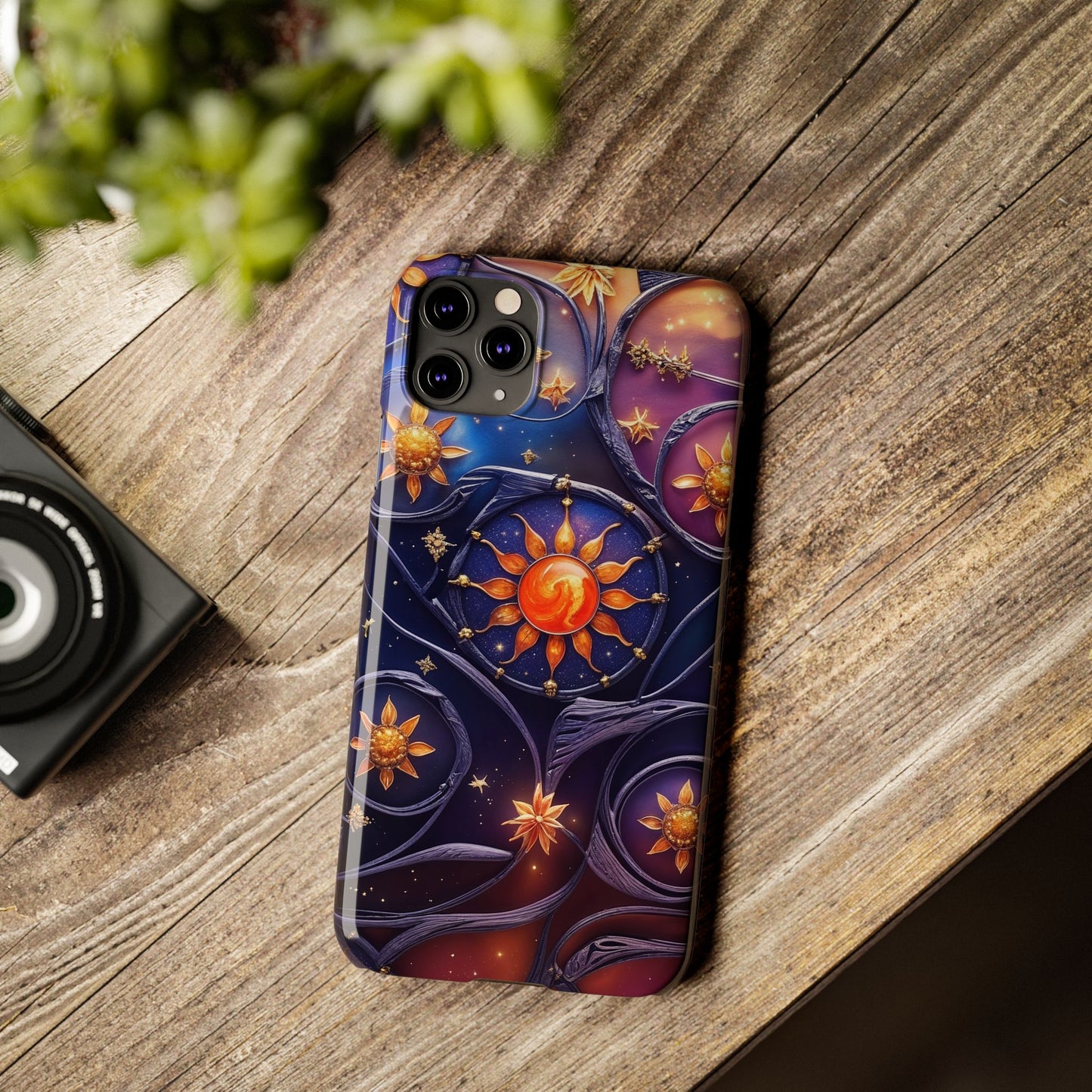 Celestial Slim Phone Cases, Starry Sky Phone Cover, Zodiac Design, Astrology Gift, Cosmic Phone Accessories