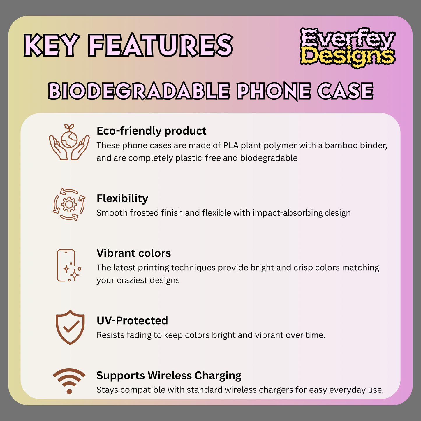 Alice in Wonderland Biodegradable Phone Case, Tea Kettle and Cups Phone Cover, Compatible with iPhone 17, 16, 15, 14, 13