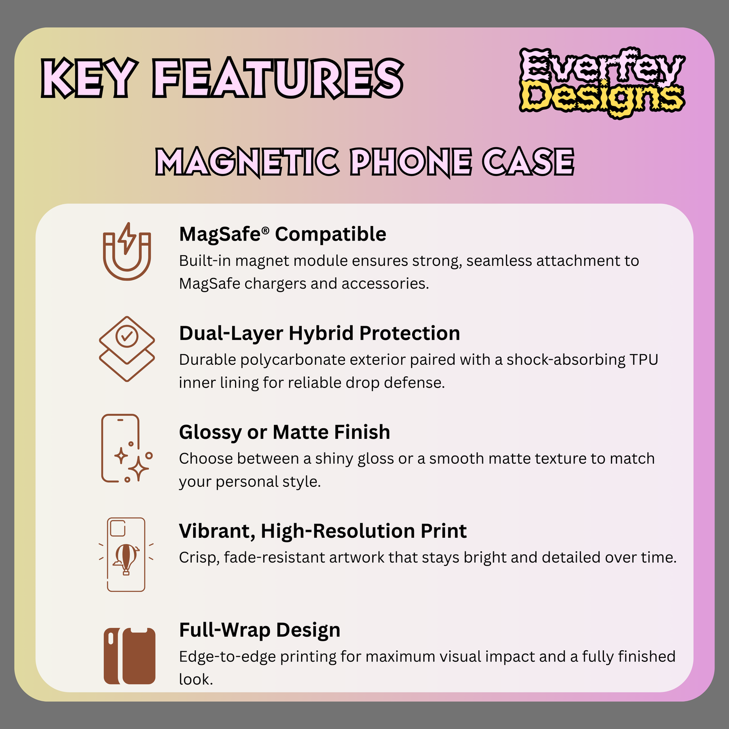 Alice in Wonderland Magnetic Phone Case, Tea and Cards Phone Cover, Compatible with iPhone 17, 16, 15, 14, 13