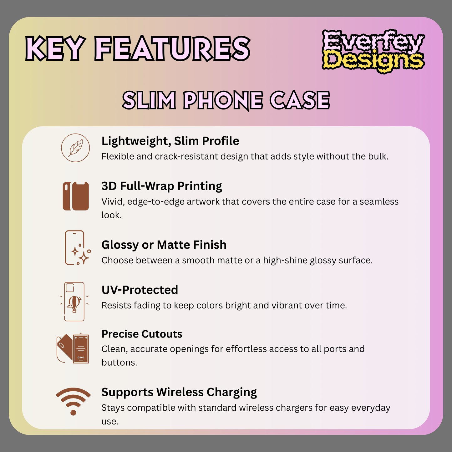 Alice in Wonderland Slim Phone Case, Cheshire Cat Phone Cover Compatible with iPhone 13, 14, 15, 16, 17