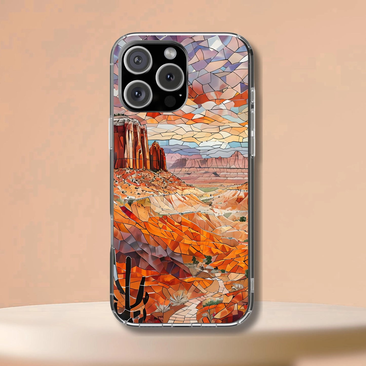 Capitol Reef National Park Tough Case, Mosaic Desert Canyon Phone Case, Scenic Utah Nature Cover Compatible with iPhone, Galaxy and Google