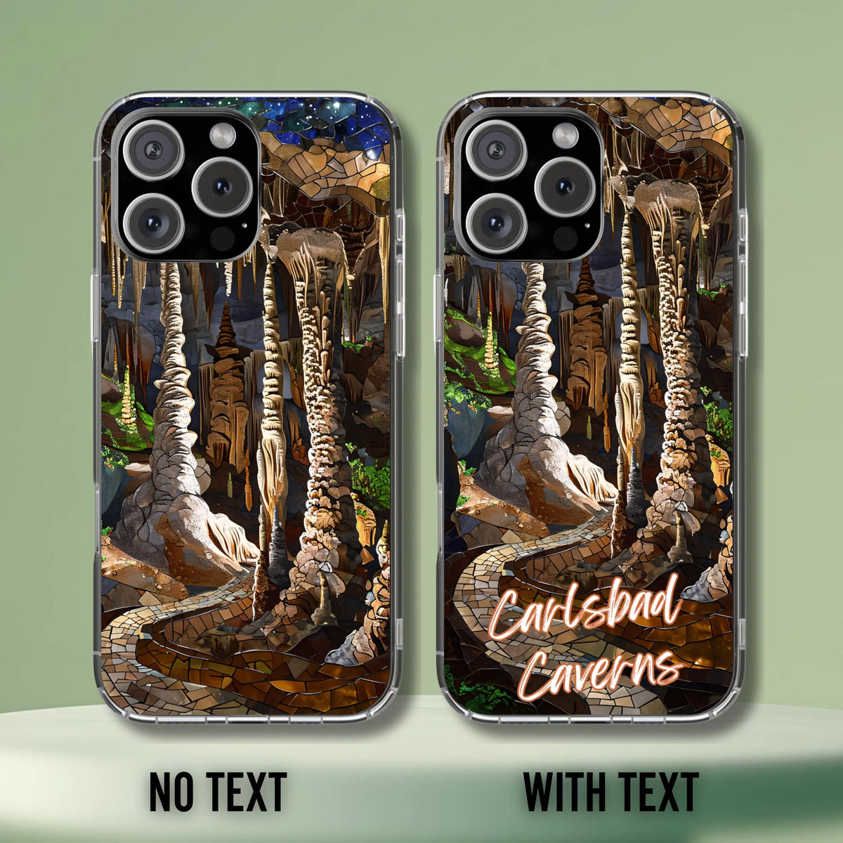Carlsbad Caverns Tough Case Cave Formation Phone Cover New Mexico National Park Art Compatible with iPhone, Galaxy and Google
