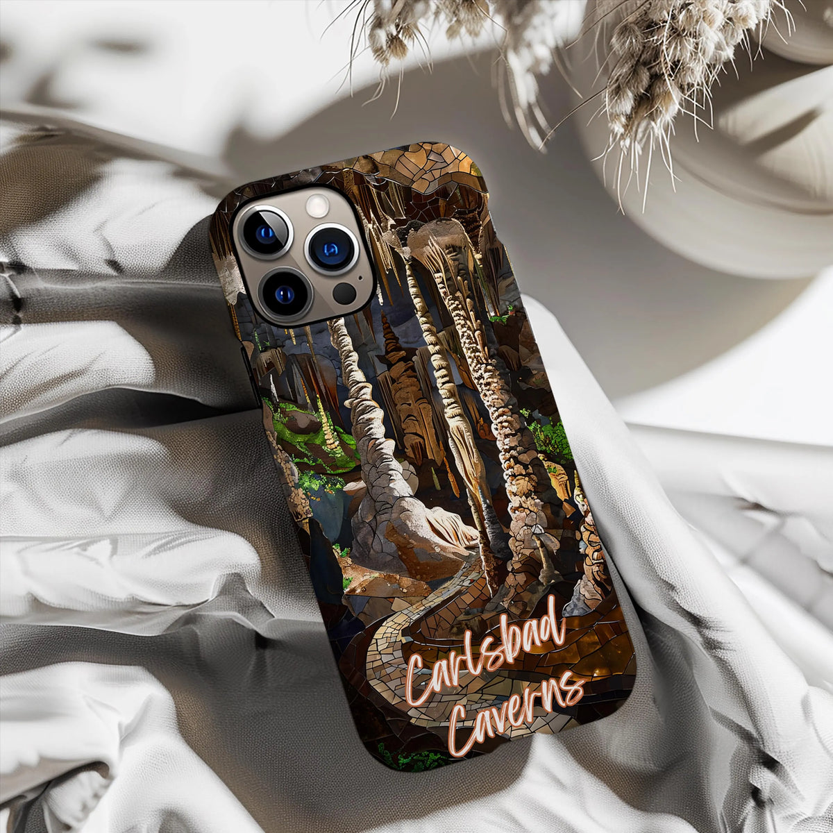 Carlsbad Caverns Tough Case Cave Formation Phone Cover New Mexico National Park Art Compatible with iPhone, Galaxy and Google