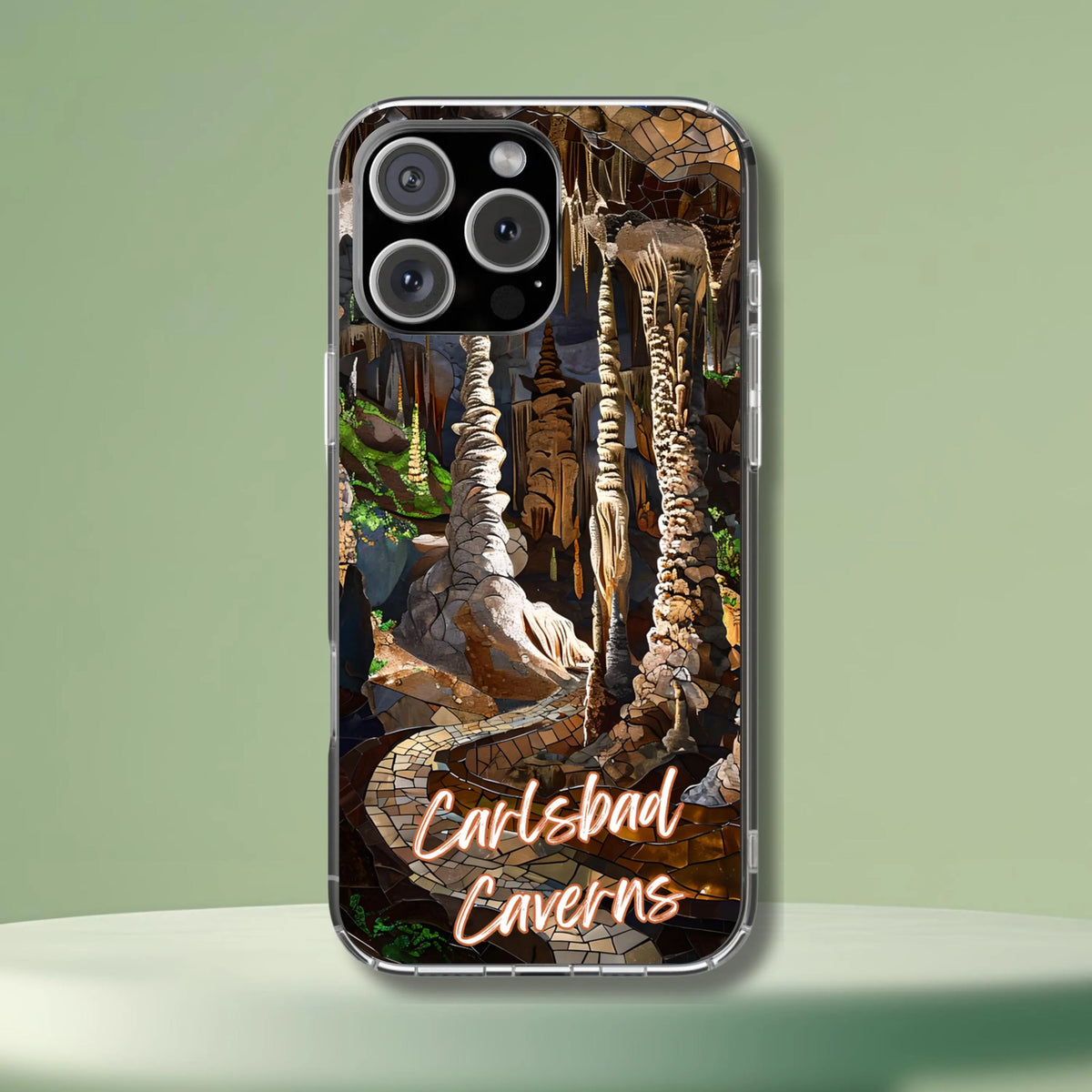 Carlsbad Caverns Tough Case Cave Formation Phone Cover New Mexico National Park Art Compatible with iPhone, Galaxy and Google