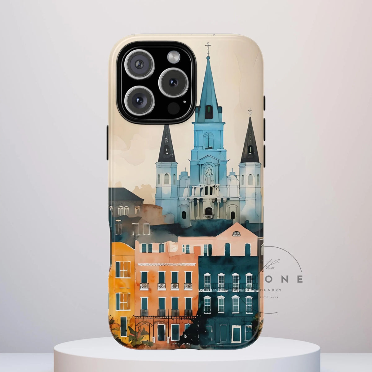 Cityscape Tough Phone Case, New Orleans Skyline, Compatible with iPhone 17, 16, 15, 14, 13, Galaxy, Google