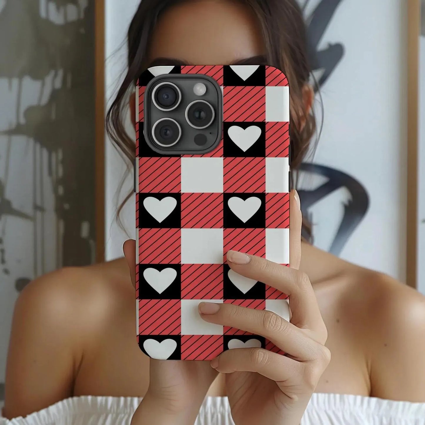 Alice in Wonderland Slim Phone Case, Queen of Hearts Phone Cover, Compatible with iPhone 17, 16, 15, 14, 13