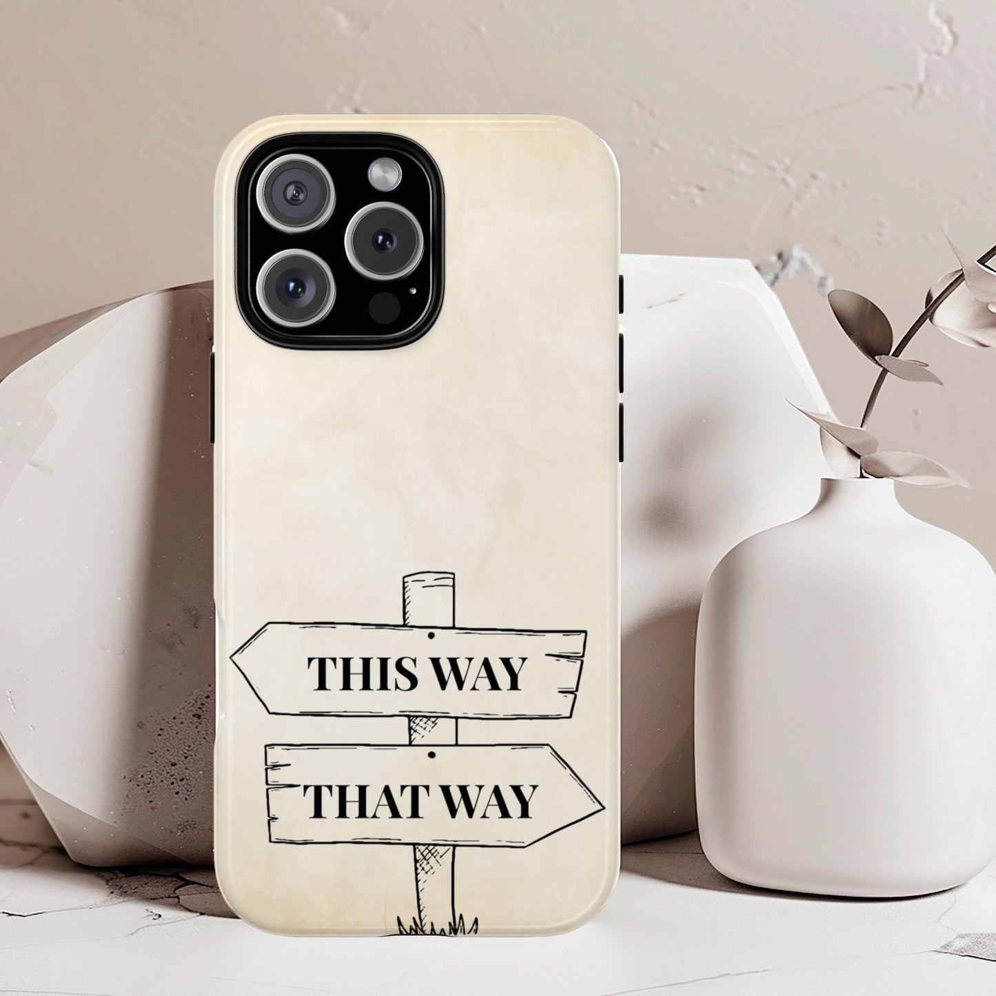 Alice in Wonderland Magnetic Phone Case, This Way That Way Phone Cover, Compatible with iPhone 17, 16, 15, 14, 13