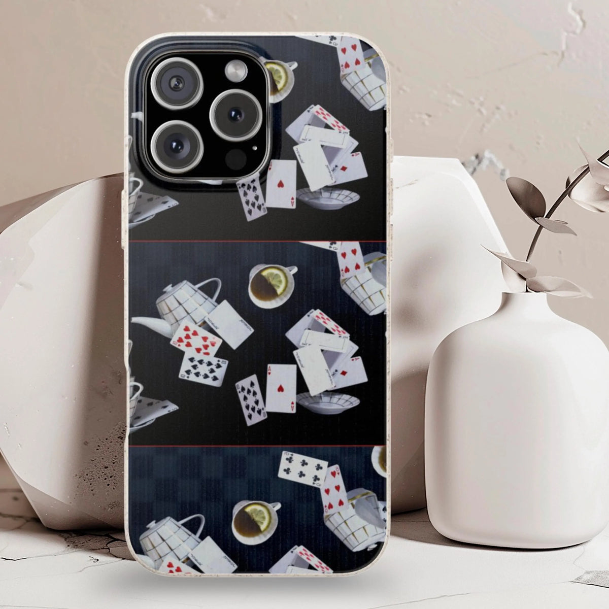 Alice in Wonderland Biodegradable Phone Case, Mad Hatter Tea Party Phone Cover, Compatible with Galaxy and iPhone 17, 16, 15, 14, 13