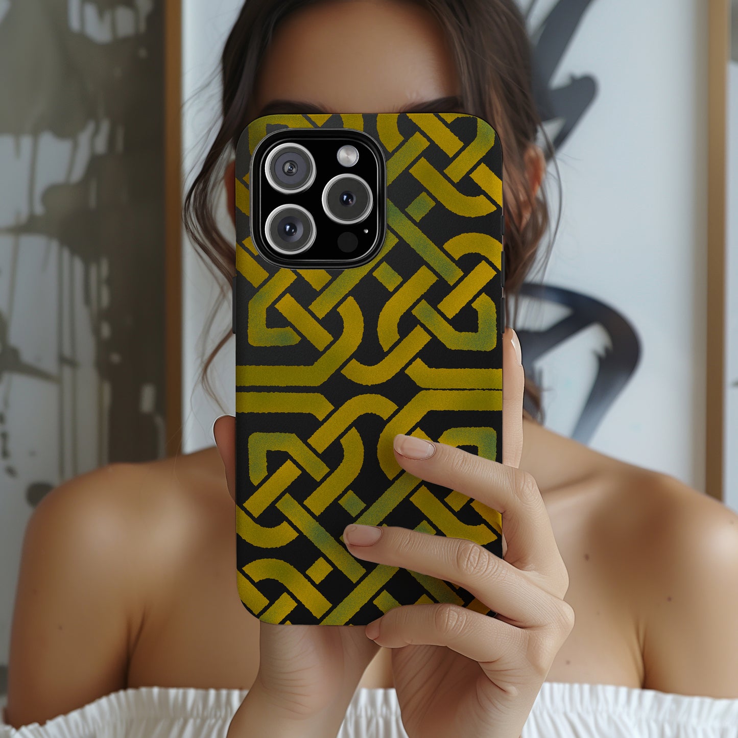 Celtic Knot Tough Phone Case, Irish Heritage Pattern Phone Cover, Celtic Art Design, Irish Culture Gift for iPhone Galaxy Google